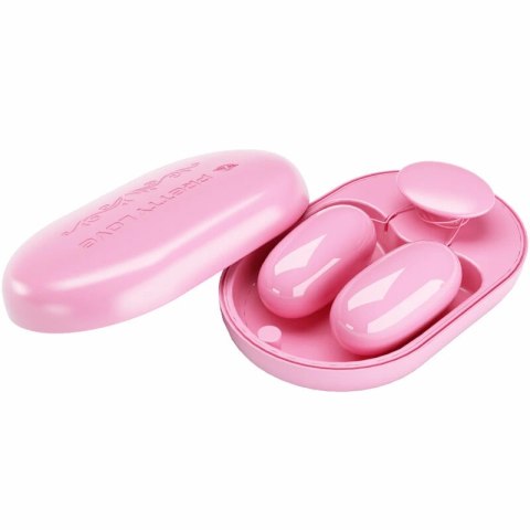Pretty Love Fun Box Pink - Kompaktowy model wibrujący, 12 trybow, USB