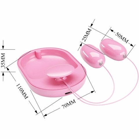 Pretty Love Fun Box Pink - Kompaktowy model wibrujący, 12 trybow, USB