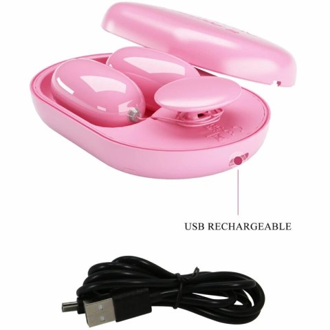 Pretty Love Fun Box Pink - Kompaktowy model wibrujący, 12 trybow, USB
