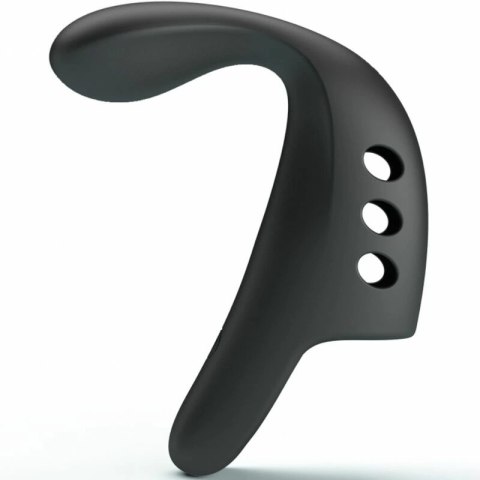 Pretty Love Gorgon Czarny - Wibrujący Pierścień na Palec, 10 Trybow, USB