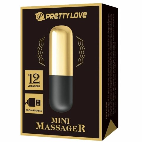 Pretty Love Jajko Masażujące Złote USB 12 Trybow Silikonowe