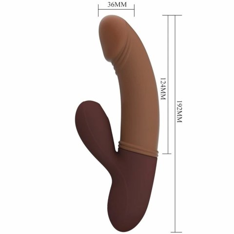 Pretty Love Kane - urządzenie intymne G-Spot, fale i funkcja ssania, brązowe