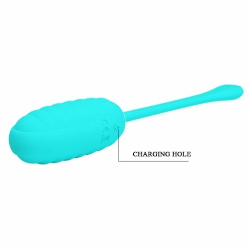 Pretty Love Kirk - Jajko wibrujące akumulatorowe, silikon, jasnozielone