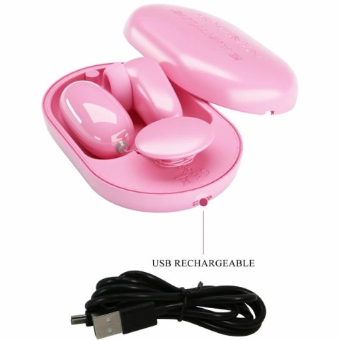 Pretty Love Magic Box - Zestaw wibrującej kuli i stymulatora, rożowy, USB
