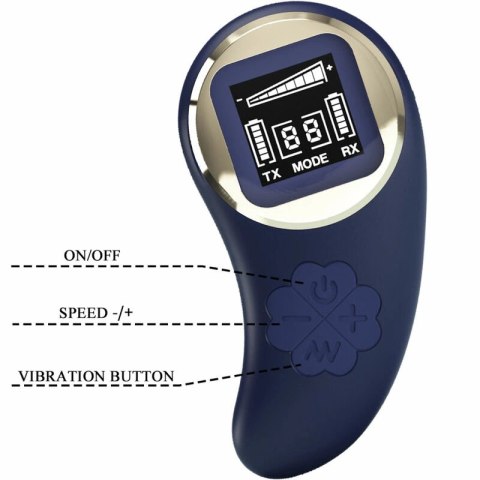 Pretty Love Mina niebieskie jajko sterowane pilotem, 10 trybow, USB