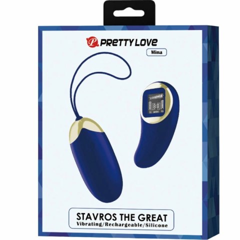 Pretty Love Mina niebieskie jajko sterowane pilotem, 10 trybow, USB