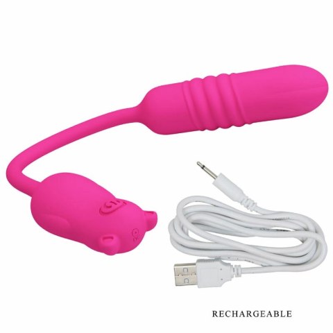 Pretty Love Nobikuma rożowy silikonowy mini masażer pulsacyjny USB
