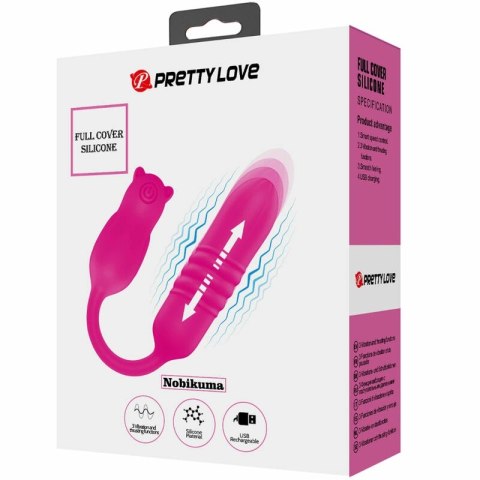 Pretty Love Nobikuma rożowy silikonowy mini masażer pulsacyjny USB