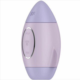 Satisfyer Mission Control Liliowy - Kompaktowe urządzenie z podwojnym systemem impulsow, IPX7