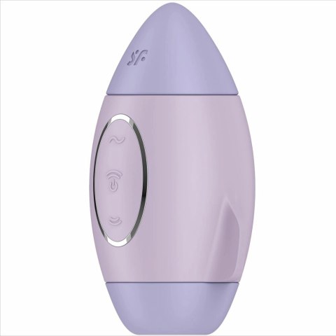 Satisfyer Mission Control Liliowy - Kompaktowe urządzenie z podwojnym systemem impulsow, IPX7
