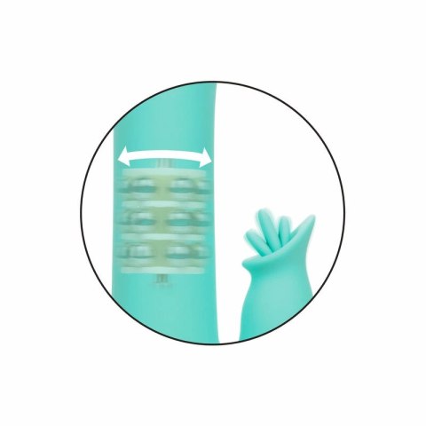 CalExotics Bel Air Bombshell zielony - masażer silikonowy, 10 trybow