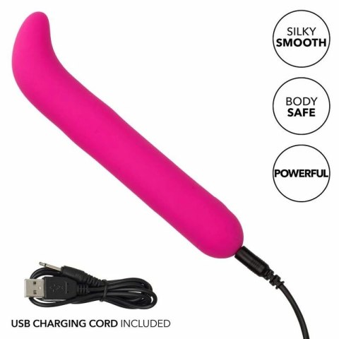 CalExotics Bliss G Vibe silikonowy model ładowany USB rożowy