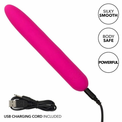 CalExotics Bliss Vibe silikonowy model wibrujący rożowy USB