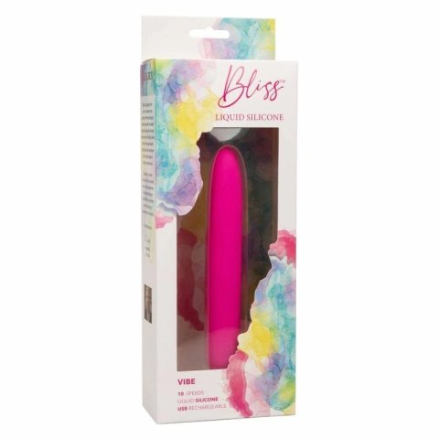 CalExotics Bliss Vibe silikonowy model wibrujący rożowy USB