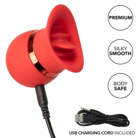 CalExotics French Kiss Sweet Talker - kompaktowy masażer silikonowy USB