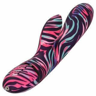 CalExotics Menage Moi dwustronny wibrator rożdżka USB 21cm fioletowy