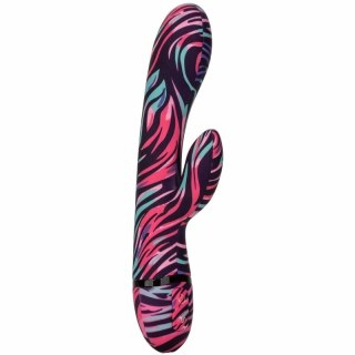 CalExotics Menage Moi dwustronny wibrator rożdżka USB 21cm fioletowy