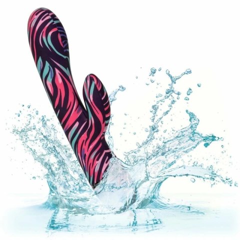 CalExotics Menage Moi dwustronny wibrator rożdżka USB 21cm fioletowy