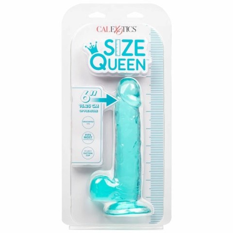 CalExotics Queen Size Model niebieski 15,3 cm - elastyczny anatomiczny TPR