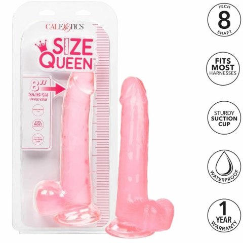 CalExotics Size Queen 20,3 cm rożowy - model z przyssawką TPR
