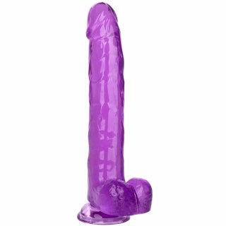 CalExotics Size Queen Violet 25,5 cm - elastyczny model z przyssawką