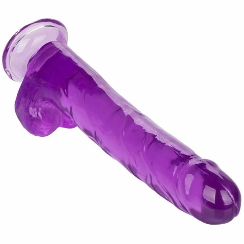 CalExotics Size Queen Violet 25,5 cm - elastyczny model z przyssawką