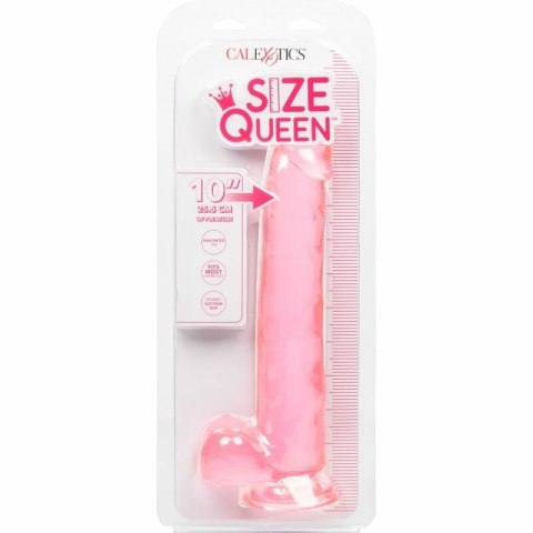 CalExotics Size Queen model rożowy 25,5 cm - elastyczny system przyssawek