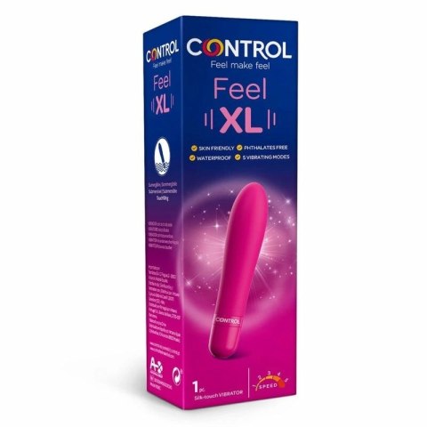 Control Feel XL - Model XL, 5 trybow, silikon medyczny, wodoodporny