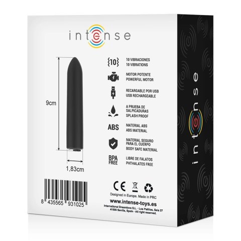 Intense Bullet 10 Trybow USB - Kompaktowy Wibrujący Mini Model 8,5 cm