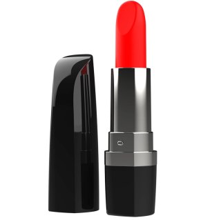 Intense Lippsy Black - Mini urządzenie wibracyjne w formie szminki IPX4