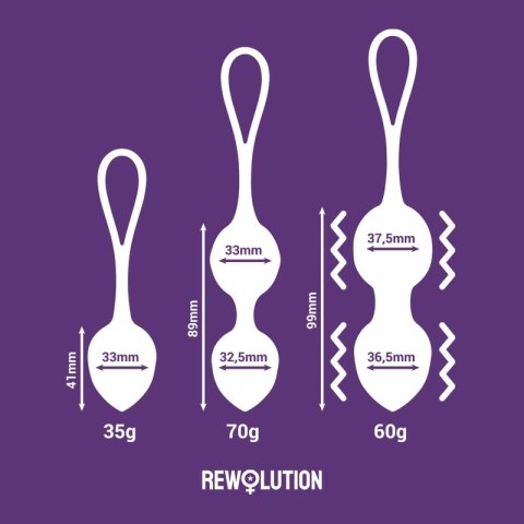 REWOLUTION REWOBEADS Zestaw Kulek Treningowych z Pilotem WATCHME, Wodoodporne