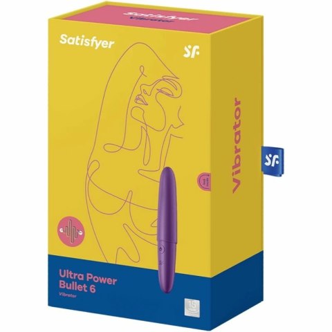 Satisfyer Ultra Power Bullet 6 Fioletowy - Mini urządzenie wibracyjne IPX7