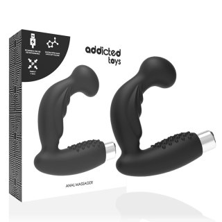 Addicted Toys Model 3 - Masażer Prostaty USB, 10 Trybow, Czarny