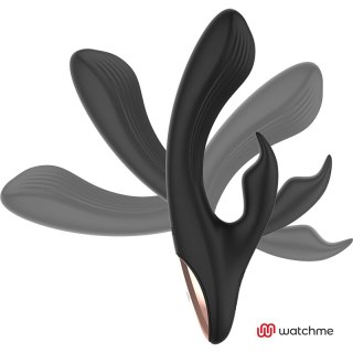 Anne's Desire AD Rabbit Czarny - System Zdalnego Sterowania WATCHME, 20 cm