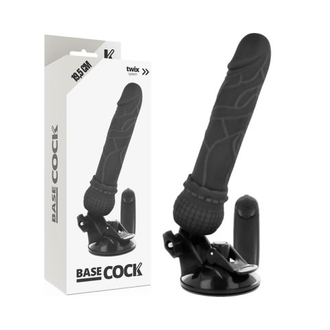 BASECOCK Model Black 19.5 cm - Wibrator z Pilotem Przewodowym TPE