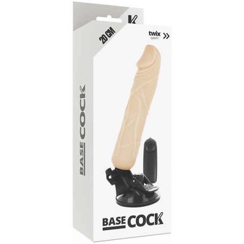 BASECOCK Wibrator Silikonowy 20 cm Pilot Przewodowy Regulacja 4 cm