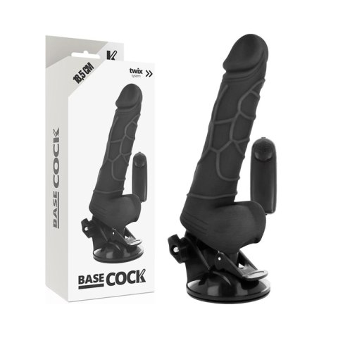 Basecock Model Pilot Black 18,5 cm - Anatomiczny Wibrator z Pilotem