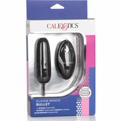 CalExotics Bullet Black - Model zdalnie sterowany, 12 trybow, wodoodporny