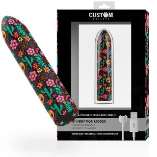 CalExotics Custom Bullets Akumulatorowy Mini Masażer Czaszka 10 Trybow