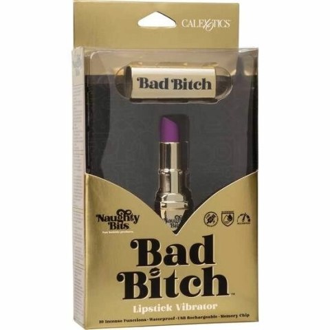 CalExotics Hide & Play Bad Bitch Mini Masażer USB Szminka 7,5cm 10 trybow
