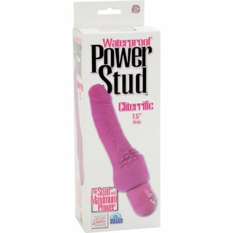CalExotics Power Stud Cliterrific Rożowy Wibrator 3 Tryby Wodoodporny