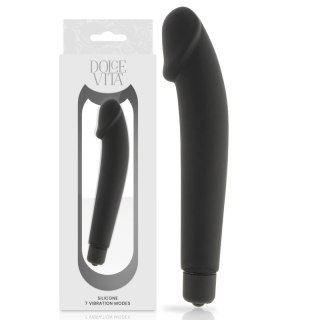 Dolce Vita Classic Black silikonowy model wibracyjny 7 trybow 158mm