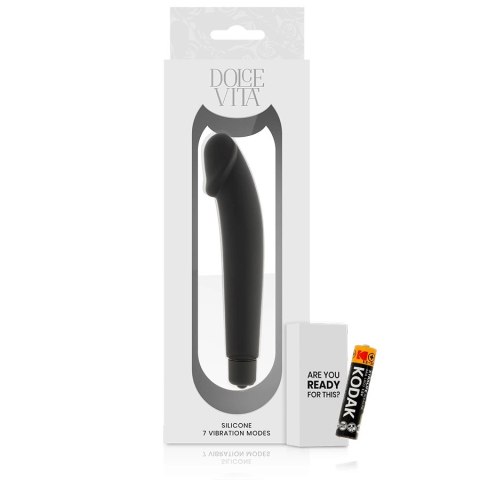 Dolce Vita Classic Black silikonowy model wibracyjny 7 trybow 158mm
