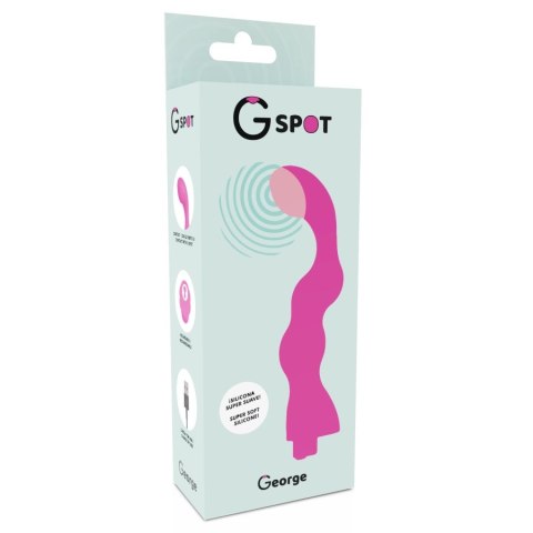 G-SPOT George Wibrator Punktu G USB Silikon Medyczny Rożowy 200mm