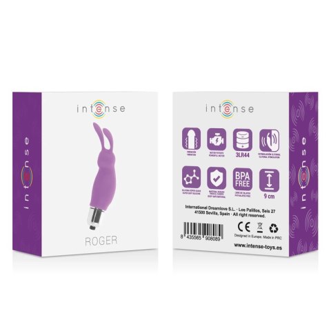Intense Roger Rabbit Lilac - kompaktowy model silikonowy 9 cm
