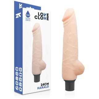 LoveClone Harald 24 cm Samosmarujący System Wibracji, elastyczny model