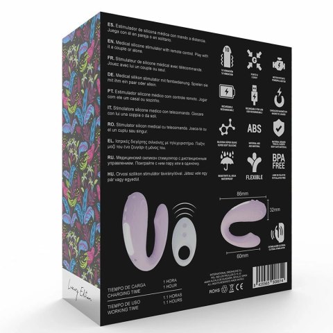 MIA Rin - model zdalnie sterowany dla par, silikon, 10 trybow, fioletowy