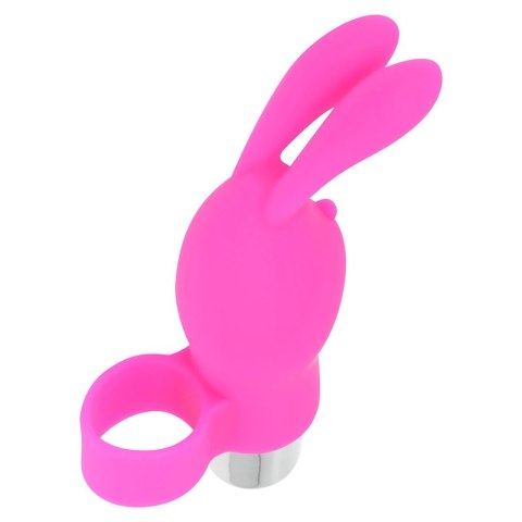 OHMAMA Finger Ring Krolik - Wibrujący naparstek silikonowy IPX6 9,8cm