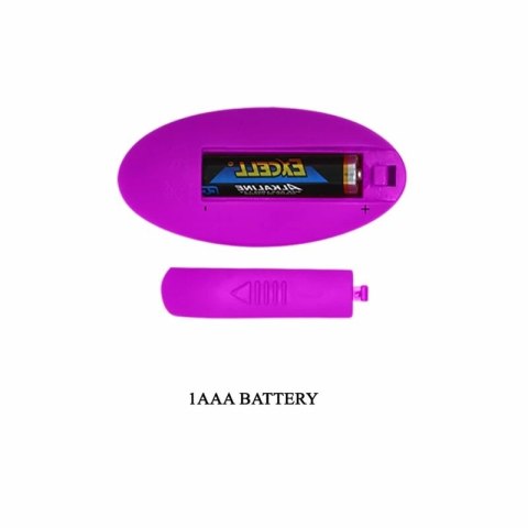 Pretty Love Heather - Model z ruchem gora-doł i pilotem, czarny, silikon