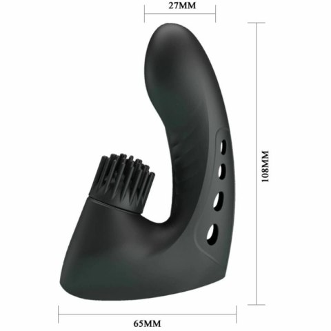 Pretty Love Magic Drill naparstek silikonowy obrotowy wibrator USB